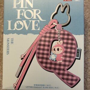 POP MART The Monsters Pin for Love Series- V Letter Pendant Blind Box (V)